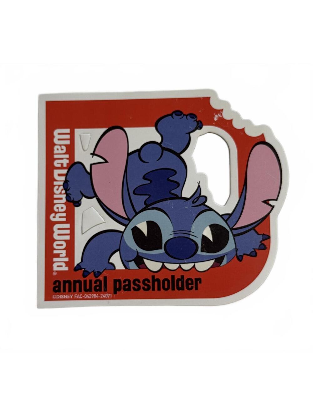 Walt Disney World Stitch Annual Passholder Display Sign
